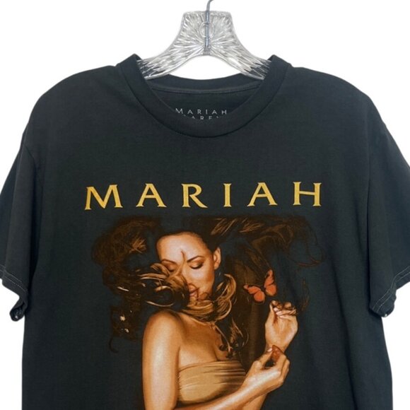 Mariah Carey Graphic Tshirt Butterfly S/M Black Band Concert Music - Picture 3 of 6